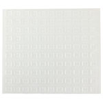R-TECH 310006 PU Square Protective Feet 10.0 x 10 x 2.5 - Clear - Sheet 110