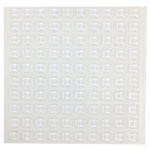 R-TECH 310007 PU Square Protective Feet 12.7 x 12.7 x 3.1 - Clear - Sheet 100