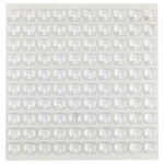 R-TECH 310008 PU Square Protective Feet 12.6 x 12.6 x 5.7 - Clear Sheet 100