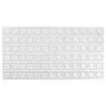 R-TECH 310009 PU Square Protective Feet 20.5 x 20.5 x 7.5 - Clear - Sheet 78