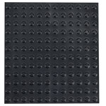 R-TECH 310016 PU Round Protective Feet Ø8.0 x 3.0 - Black - Sheet 144