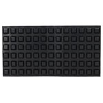 R-TECH 310024 PU Square Protective Feet 20.5 x 20.5 x 7.5 - Black - Sheet 78