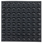 R-TECH 310025 PU Round Protective Feet Ø16.0 x 7.9 - Black - Sheet 64