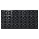 R-TECH 310026 PU Round Protective Feet Ø19.0 x 9.5 - Black - Sheet 98