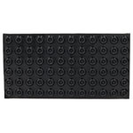 R-TECH 310029 PU Round Protective Feet Ø22.3 x 10.1 - Black - Sheet 72