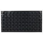 R-TECH 310030 PU Square Protective Feet 20.5 x 20.5 x 13.2 - Black - Sheet 72