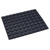 R-TECH 310035 Flat Round Rubber Feet 13.0 x 12.2 x 4.5 - Black - Sheet Of 80