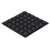 R-TECH 310036 Flat Round Rubber Feet 19.8 x 18.0 x 5.0 - Black - Sheet Of 36