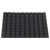 R-TECH 310038 Flat Square Rubber Feet 12.7 x 12.7 x 3.5 - Black - Sheet Of 100