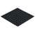 R-TECH 310038 Flat Square Rubber Feet 12.7 x 12.7 x 3.5 - Black - Sheet Of 100