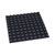 R-TECH 310039 Flat Square Rubber Feet 12.7 x 12.7 x 6.0 - Black - Sheet Of 100