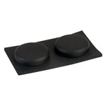 Affix RF-012 Flat Round Rubber Feet 13.0 x 12.2 x 4.5mm - Black - Sheet Of 80