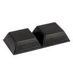 Affix SF-006 Flat Square Rubber Feet 20.5 x 20.5 x 7.6mm - Black - Sheet Of 64