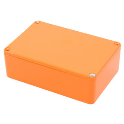 Hammond 1590B3OR Die Cast Stomp Box - Orange 116 x 77 x 38