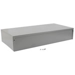 Hammond 1412Y Utility Metal Case 406x203x76mm Steel Grey