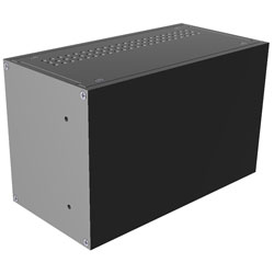 Hammond RM3U0804VBK Rack Mounted Enclosure 108x211x133mm Aluminium Black