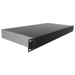 Hammond RM1U1908VBK Rack Mounted Enclosure 203x421x44mm Aluminium Black