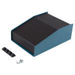 Hammond 1456CE2BKBU Sloped Enclosure 146x102x56mm Aluminium Blue/Black