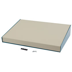 Hammond 1456RL1WHBU Sloped Enclosure 293x432x94mm Aluminium Blue/Beige