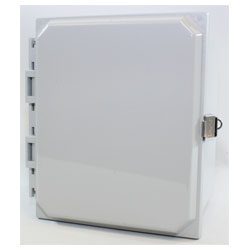 Hammond PCJ1086L IP66 Type 4X Polycarbonate Junction Box Hinged Lid Snap Latch