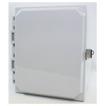 Hammond PCJ1086L IP66 Type 4X Polycarbonate Junction Box Hinged Lid Snap Latch