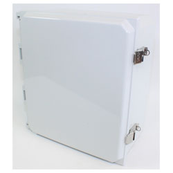 Hammond PCJ14126L IP66 Type 4X Polycarbonate Junction Box Hinged Lid Snap Latch