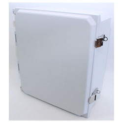 Hammond PJU14126L IP66 Type 4X GRP Junction Box Hinged Lid with Snap Latch