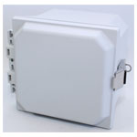 Hammond PJU664L IP66 Type 4X GRP Junction Box Hinged Lid with Snap Latch