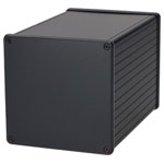 Hammond 1455NS1602BK Extruded Enclosure 103 X 103 X 160 Black Anodise