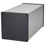 Hammond 1455NS2202 Extruded Enclosure 103 X 103 X 220 Clear Anodise