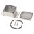 Hammond 1550Z101F Thick Wall Flanged Die Cast Enclosure, 50 x 45 x 30