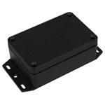 Hammond 1550Z103FBK Thick Wall Flanged Die Cast Enclosure, 98 x 65 x 34, Black