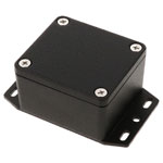 Hammond 1550Z104FBK Thick Wall Flanged Die Cast Enclosure, 65 x 58 x 35, Black
