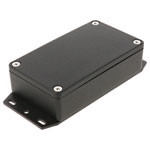 Hammond 1550Z106FBK Thick Wall Flanged Die Cast Enclosure, 115 x 66 x 30, Black