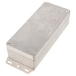 Hammond 1550Z109F Thick Wall Flanged Die Cast Enclosure, 150 x 64 x 36