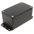 Hammond 1550Z111FBK Thick Wall Flanged Die Cast Enclosure, 115 x 66 x 55, Black