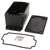 Hammond 1550Z111FBK Thick Wall Flanged Die Cast Enclosure, 115 x 66 x 55, Black