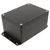 Hammond 1550Z115FBK Thick Wall Flanged Die Cast Enclosure, 148 x 108 x 75, Black