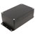 Hammond 1550Z116FBK Thick Wall Flanged Die Cast Enclosure, 161 x 100 x 60, Black