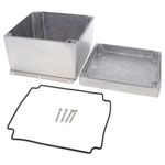 Hammond 1550Z139F Thick Wall Flanged Die Cast Enclosure, 160 x 160 x 102