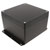 Hammond 1550Z139FBK Thick Wall Flanged Die Cast Enclosure, 160 x 160 x 102 Black