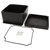 Hammond 1550Z139FBK Thick Wall Flanged Die Cast Enclosure, 160 x 160 x 102 Black