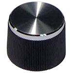 TruComponents 320008 Control knob Black (Ø x H) 21mmx15mm