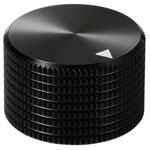 TruComponents 320015 Control knob + marking Black (Ø x H) 25mmx16mmAlu