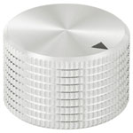 TruComponents 320016 Control knob + marking Silver (Ø x H) 25mmx16mmAlu