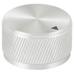 TruComponents 320018 Control knob + marking Silver (Ø x H) 30mmx17mmAlu