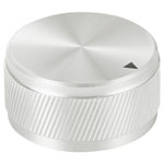 TruComponents 320019 Control knob + marking Silver (Ø x H) 34mmx17mmAlu