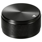 TruComponents 320041 Control knob + marking Black (Ø x H) 34mmx17mmAlu