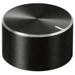 TruComponents 320043 Control knob + marking Black (Ø x H) 23mmx13mmAlu/Plastic