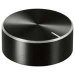 TruComponents 320045 Control knob + marking Black (Ø x H) 25mmx10mmAlu/Plastic